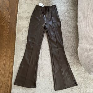 Abercrombie and fitch vegan leather pant